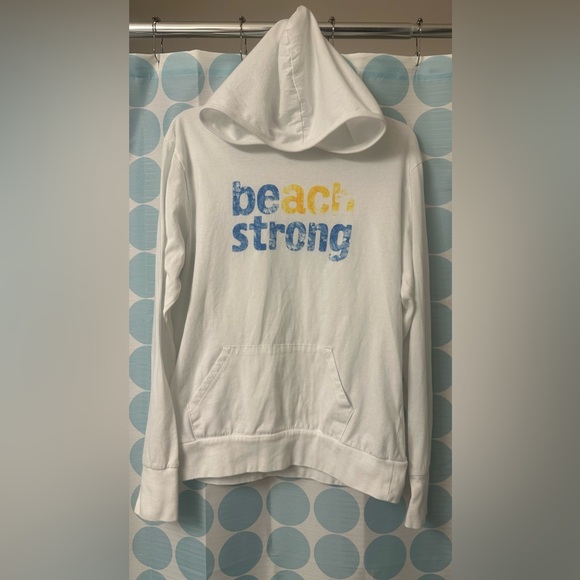 30A Beach Strong Recycled Hoodie - White / Size Large - Picture 4 of 6